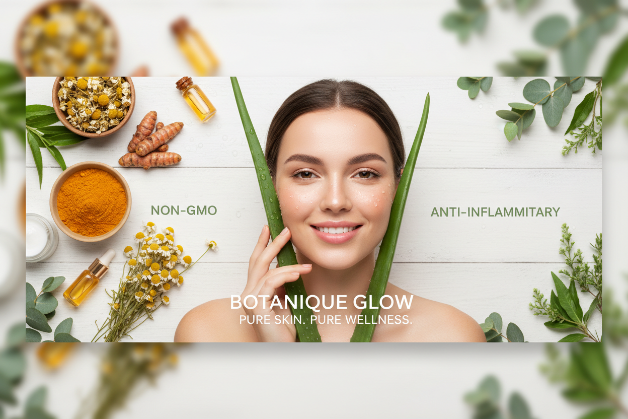 Dew & Bloom Natural Skincare Banner